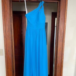 Azazie Vanessa Blue Dress (never worn)